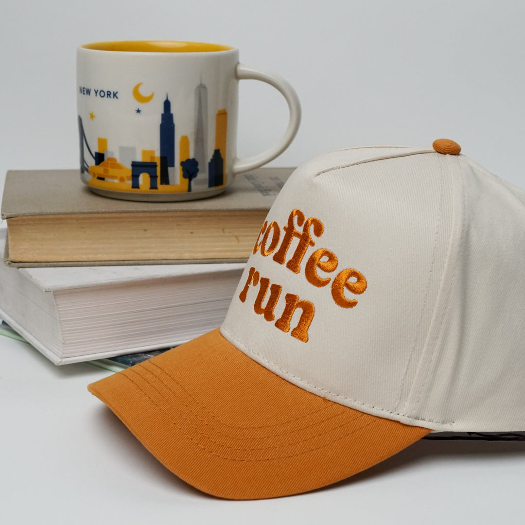 Coffee Run Snapback A Frame Baseball Hat