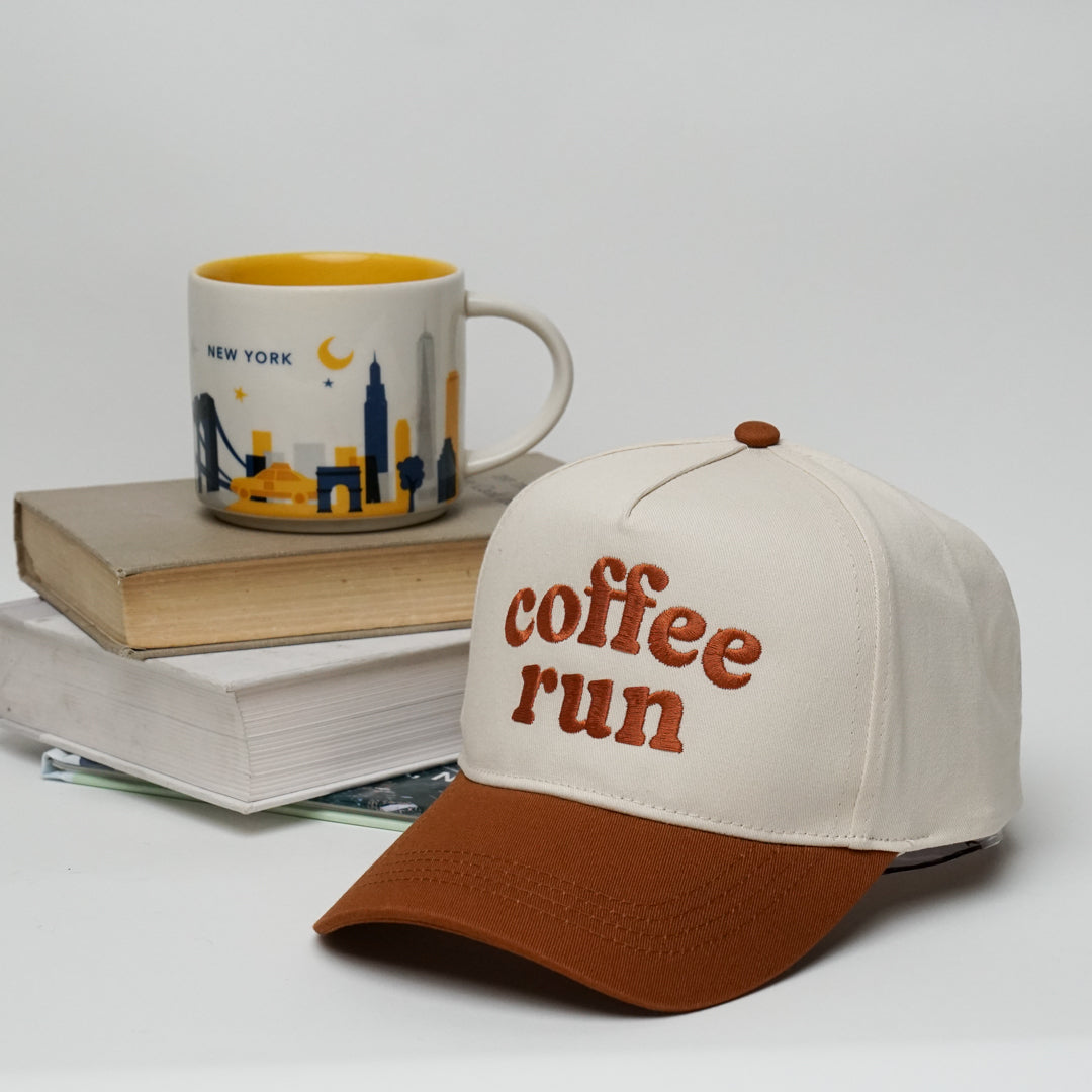 Coffee Run Snapback A Frame Baseball Hat