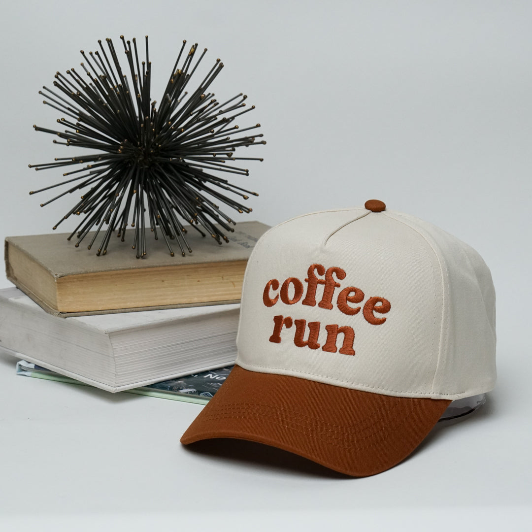 Coffee Run Snapback A Frame Baseball Hat