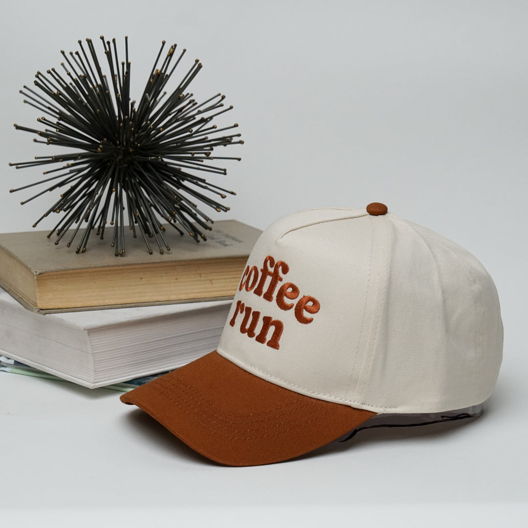 Coffee Run Snapback A Frame Baseball Hat