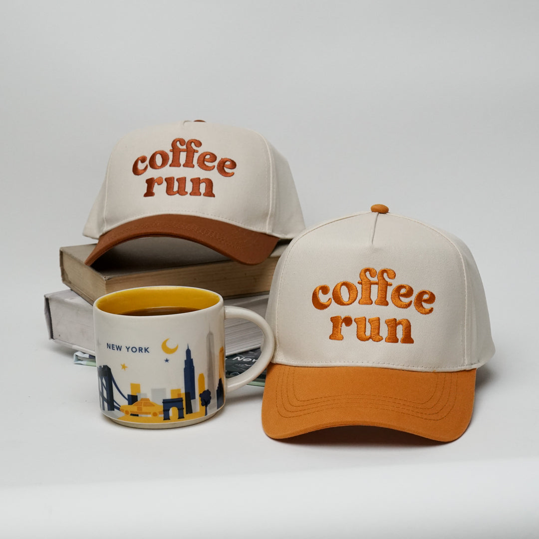 Coffee Run Snapback A Frame Baseball Hat