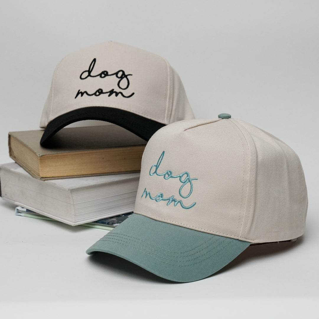 Dog Mom A-Frame Trucker Snapback Two-Tone Hat