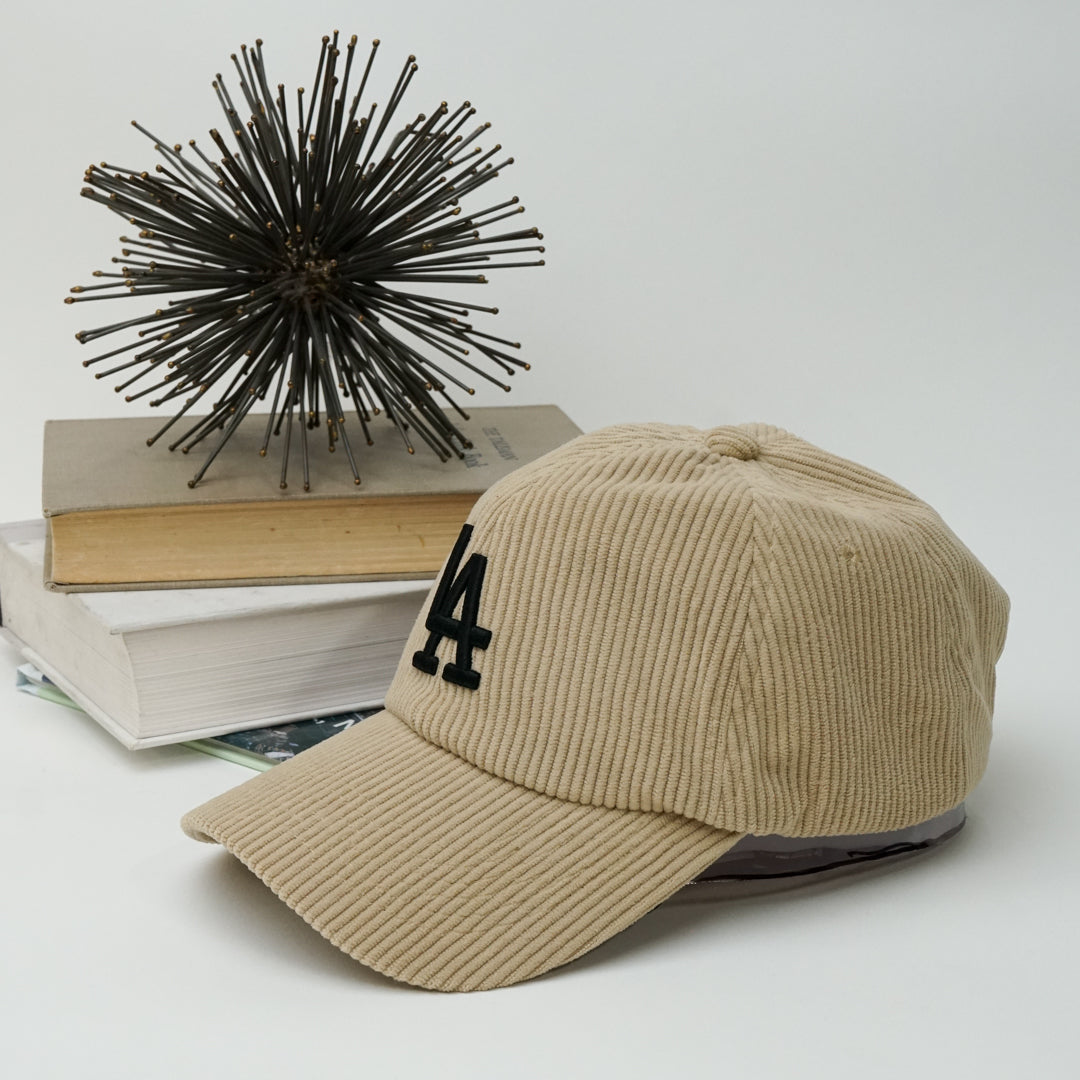 Los Angeles Adjustable Strap Baseball Cap | One size fist most | LA Logo Corduroy