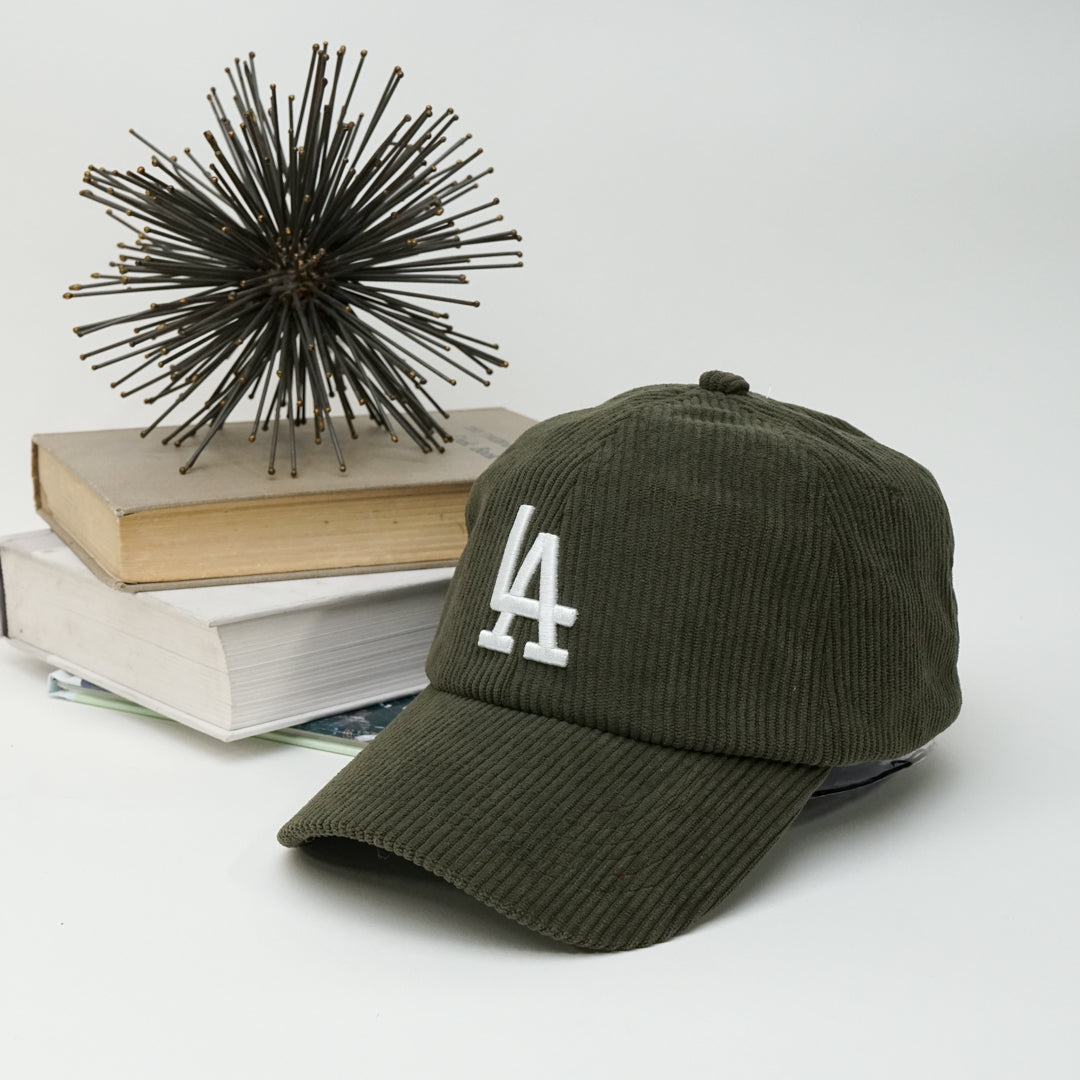 Los Angeles Adjustable Strap Baseball Cap | One size fist most | LA Logo Corduroy