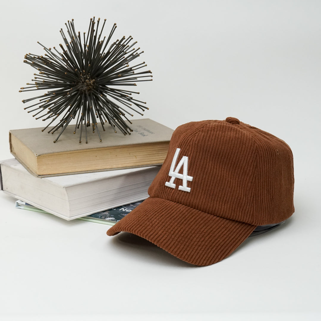 Los Angeles Adjustable Strap Baseball Cap | One size fist most | LA Logo Corduroy