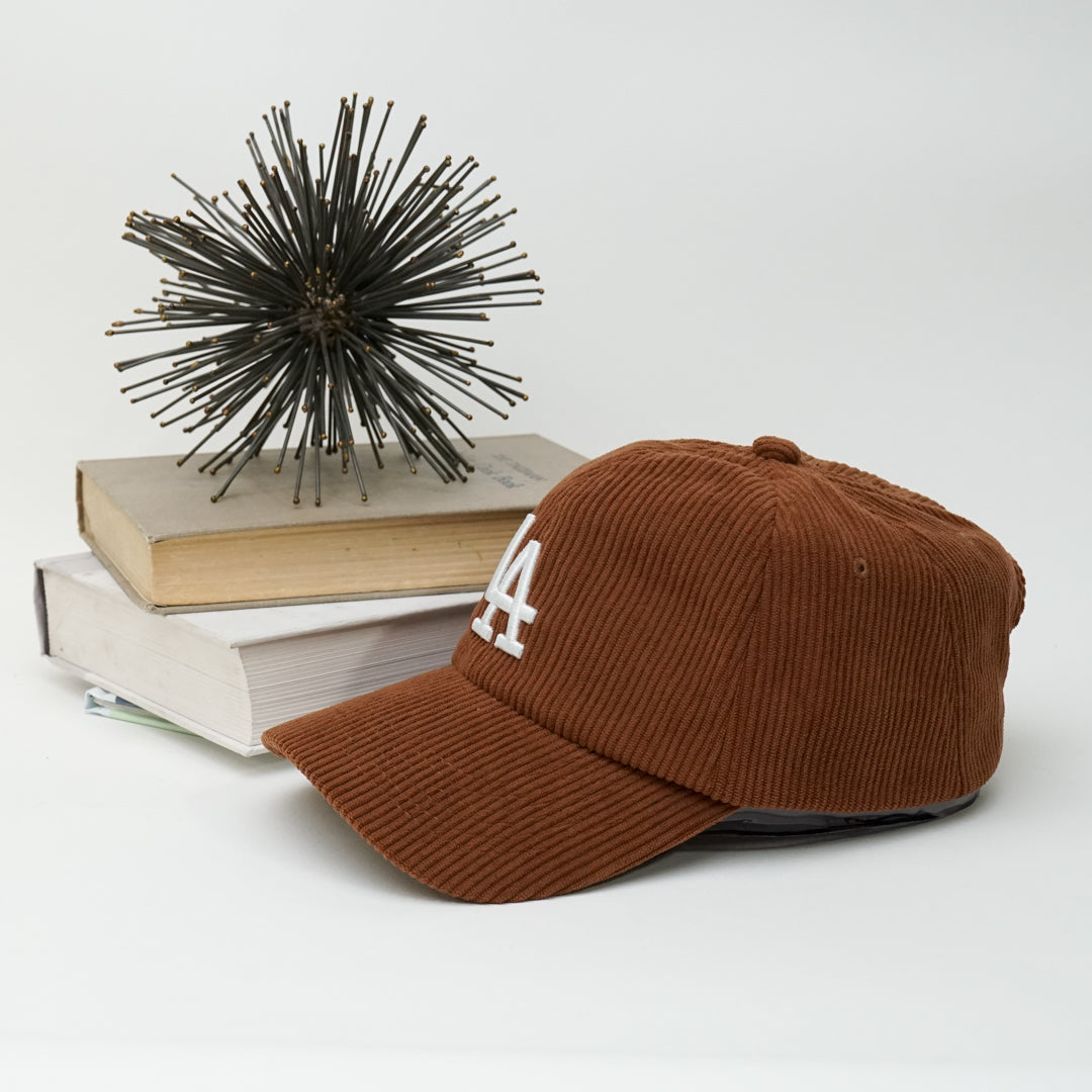 Los Angeles Adjustable Strap Baseball Cap | One size fist most | LA Logo Corduroy
