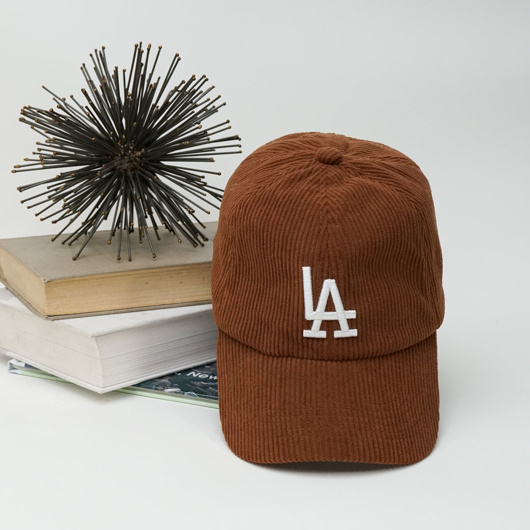 Los Angeles Adjustable Strap Baseball Cap | One size fist most | LA Logo Corduroy