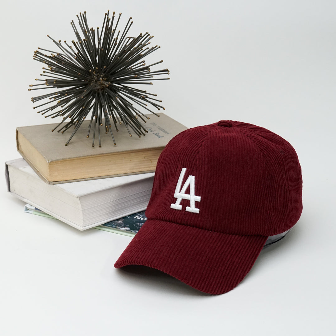 Los Angeles Adjustable Strap Baseball Cap | One size fist most | LA Logo Corduroy