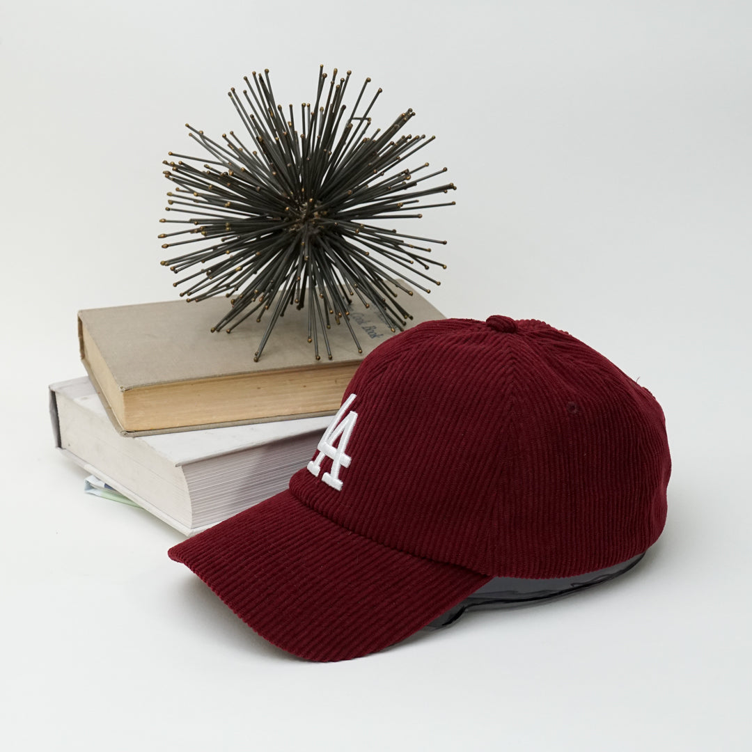 Los Angeles Adjustable Strap Baseball Cap | One size fist most | LA Logo Corduroy
