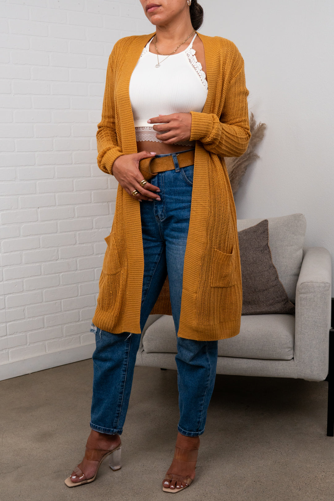 Breanna Waffle Knit Cardigan