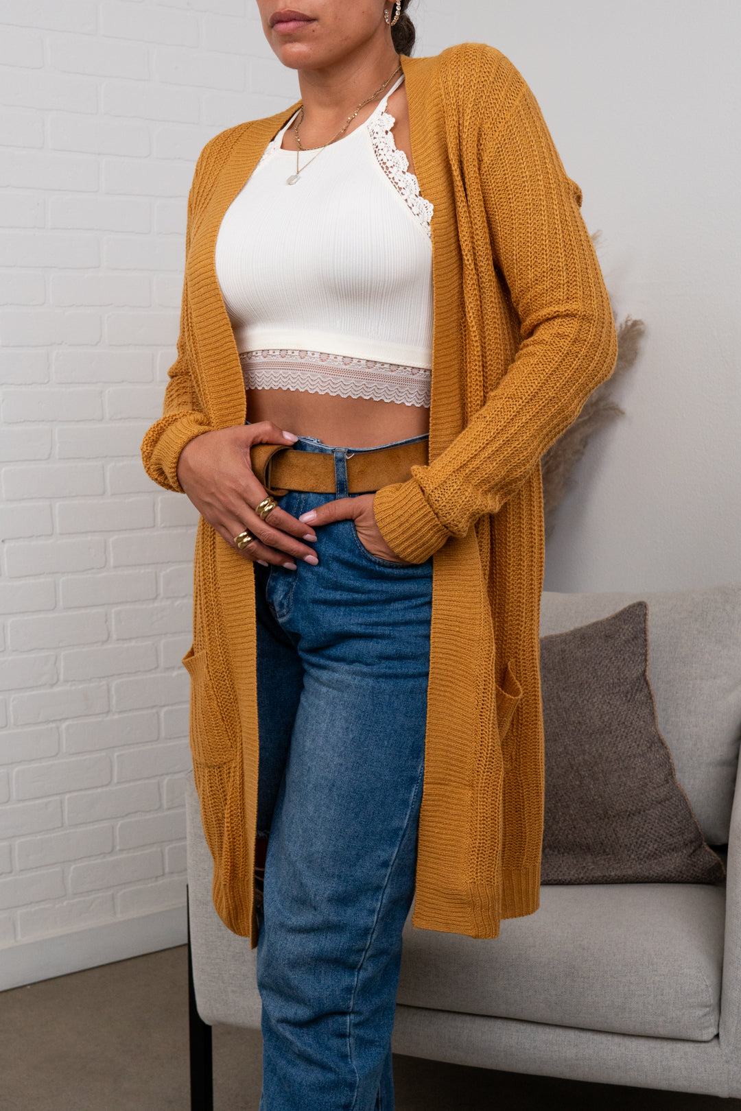 Breanna Waffle Knit Cardigan
