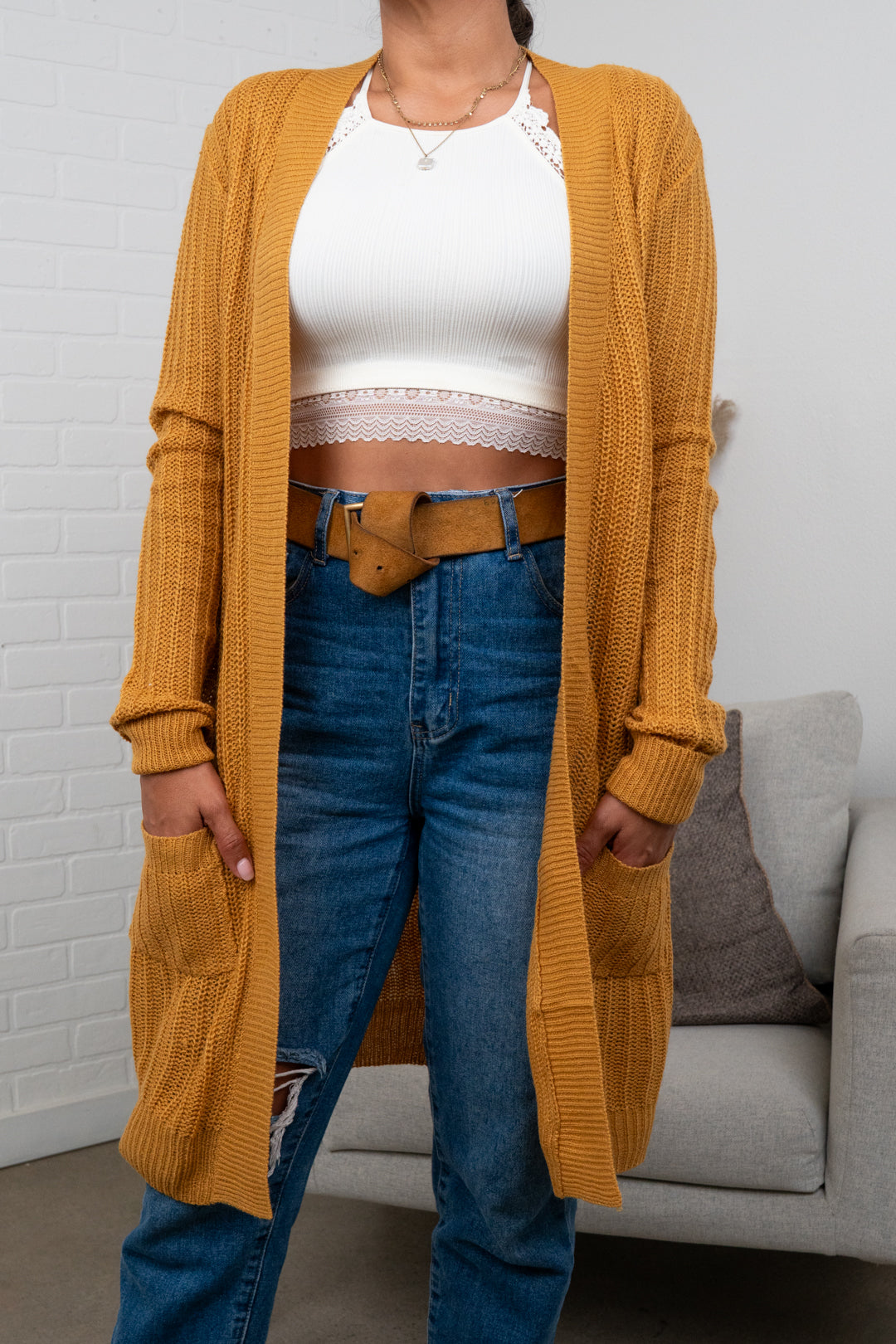Breanna Waffle Knit Cardigan