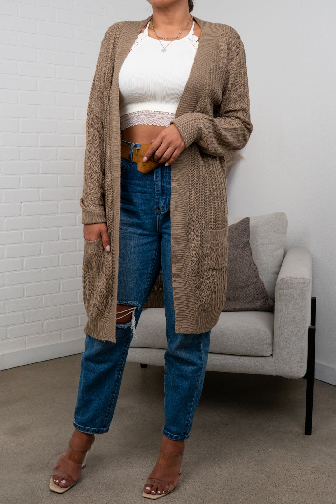Breanna Waffle Knit Cardigan