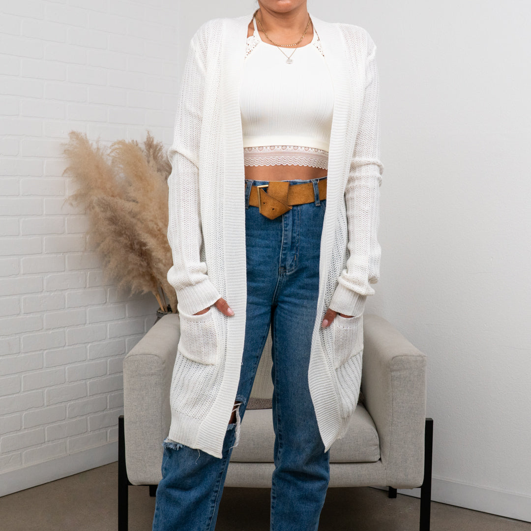 Breanna Waffle Knit Cardigan