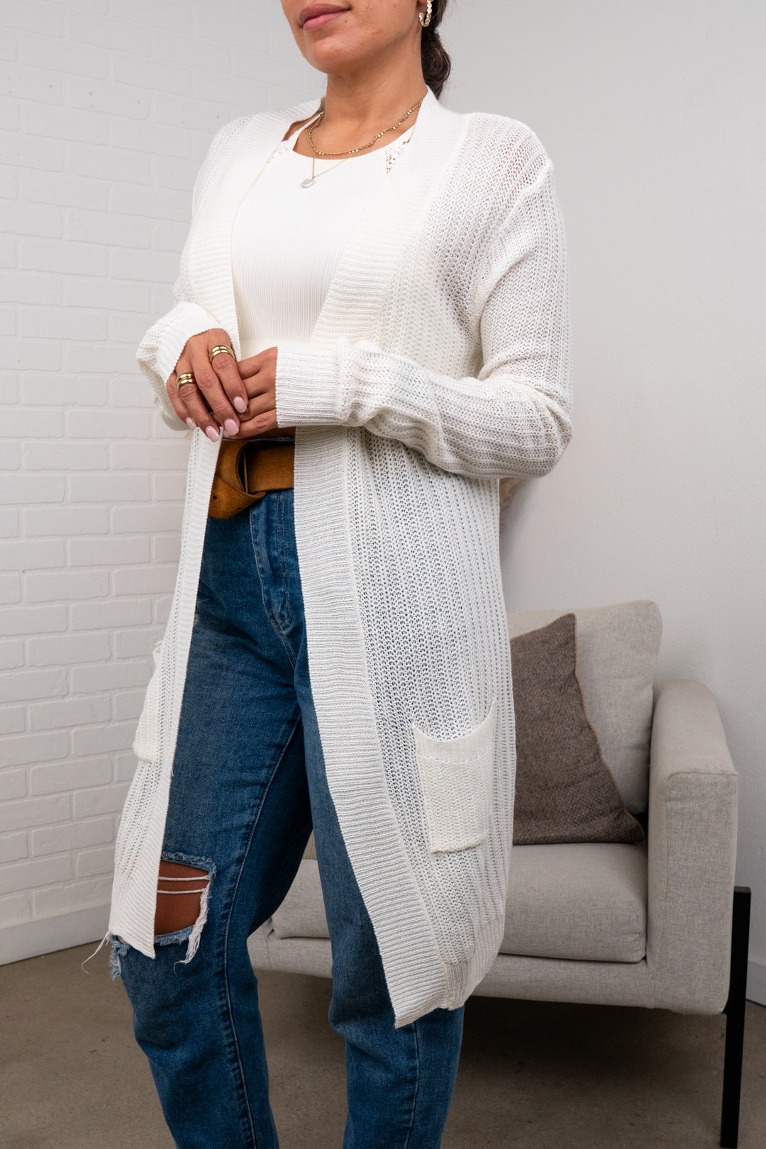 Breanna Waffle Knit Cardigan