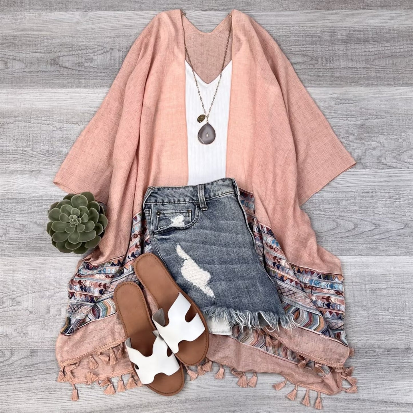 Brandie Tassel Kimono