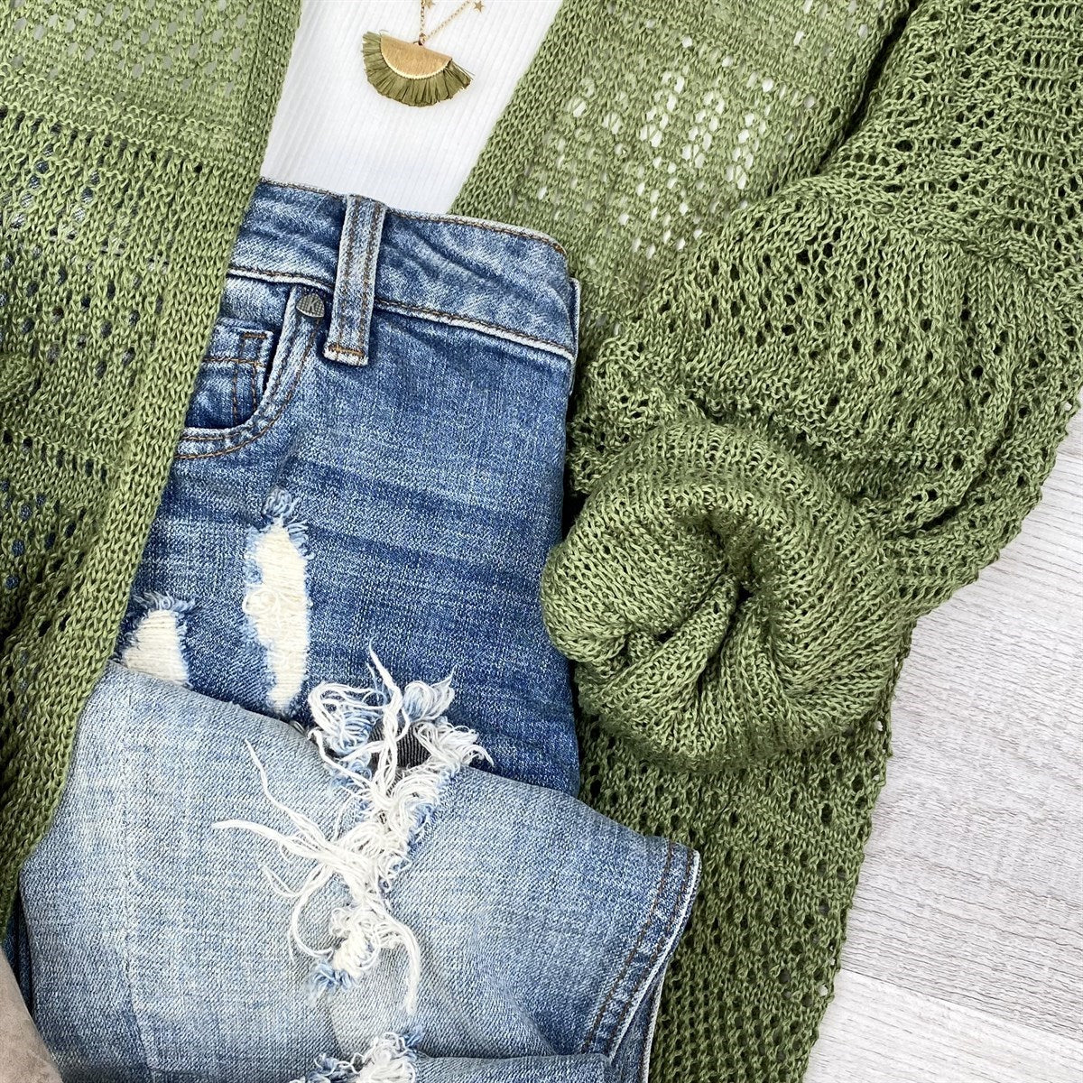 Crochet Netted Cardigan