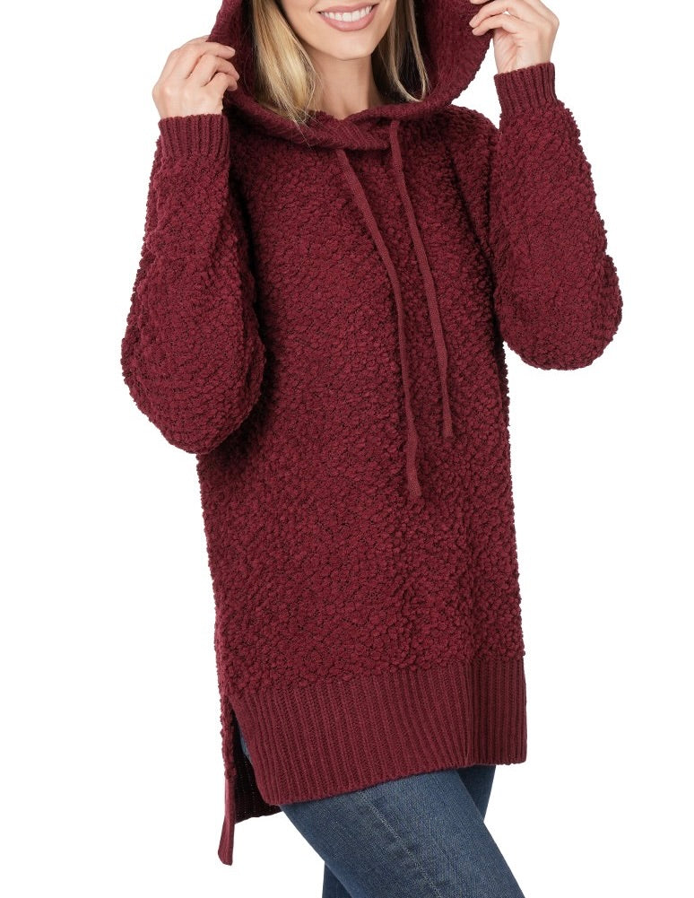 Lucia Oversized Sweater - Burgundy