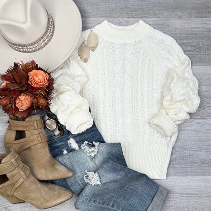 Daniela Crooped knit Sweater