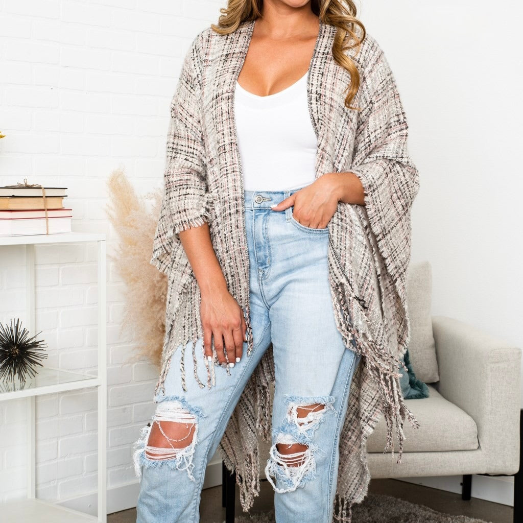 Alina Comfy Ruana Boho Ruana