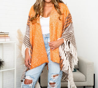 Oversized Boho Fringe Catalina Ruana