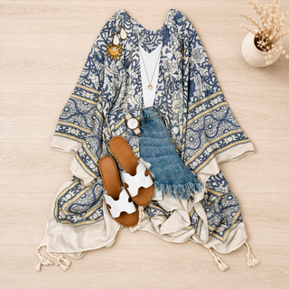 Morocco Tassels Kimono