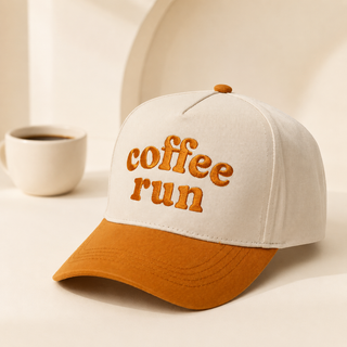 Coffee Run Snapback A Frame Baseball Hat
