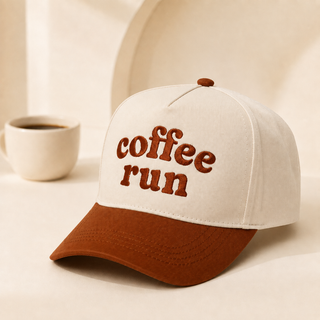 Coffee Run Snapback A Frame Baseball Hat