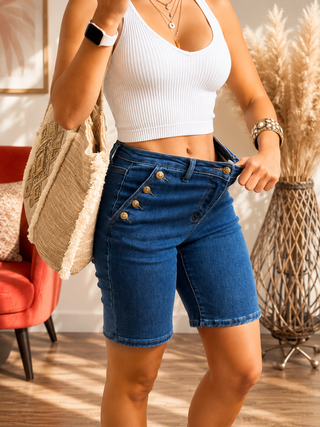 Regina High Waisted Bermuda Shorts