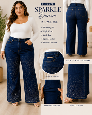Luz PLUS Rhinestone Jeans 32" INSEAM