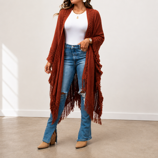 Kayla Cozy Bohemian Ruana