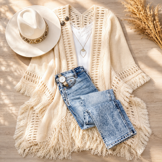 Kayla Cozy Bohemian Ruana