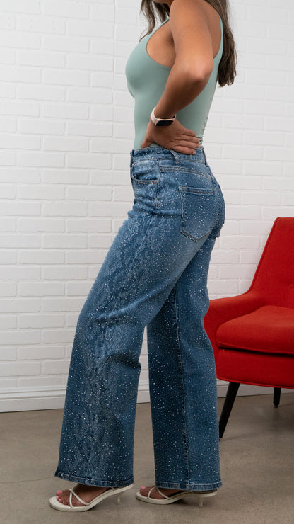 Viper Rhinestone Jeans 30" Inseam