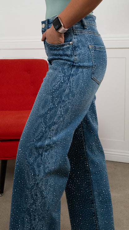 Viper Rhinestone Jeans 30" Inseam