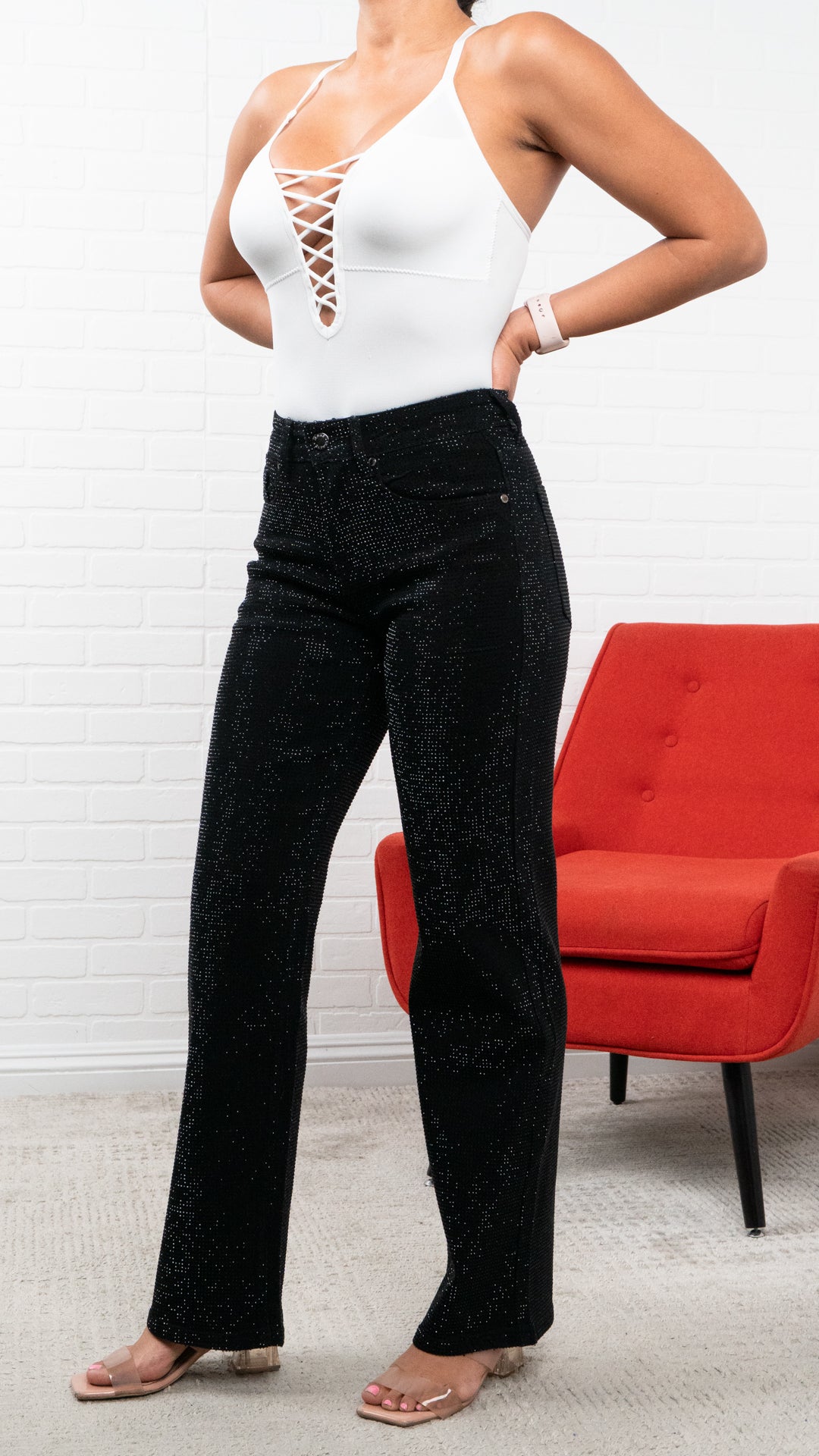 Audrina Full Rhinestone Jeans  30"-31