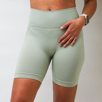 Elise High-Waist Scrunch Shorts – Sculpting Biker Style