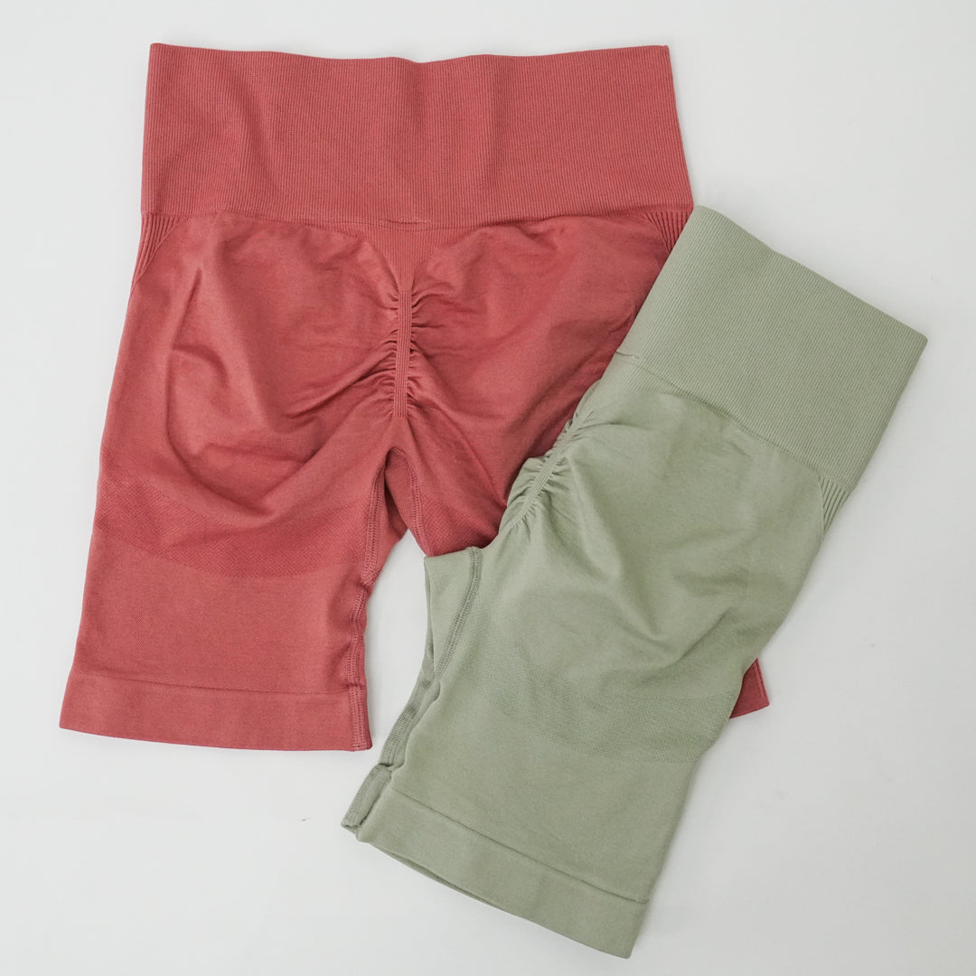 Elise High-Waist Scrunch Shorts – Sculpting Biker Style