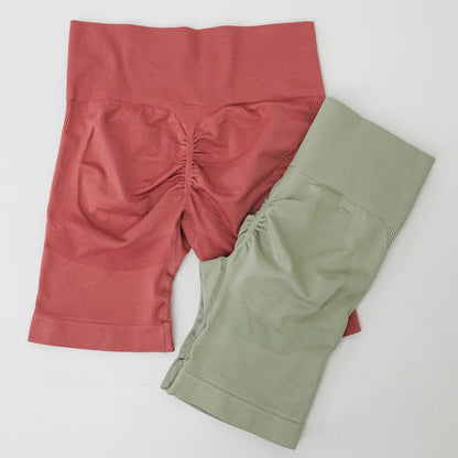 Elise High-Waist Scrunch Shorts – Sculpting Biker Style