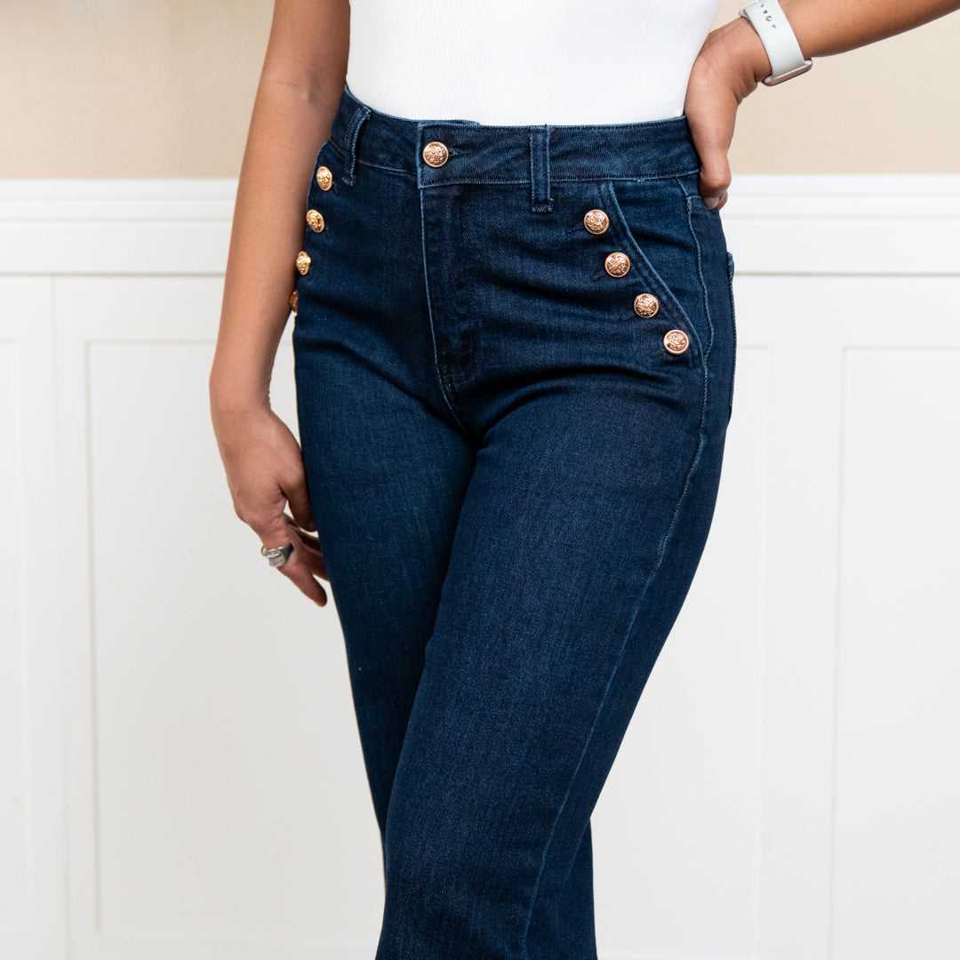 Gina High Waist Straight Leg Jeans – Flattering Women’s Denim Pants