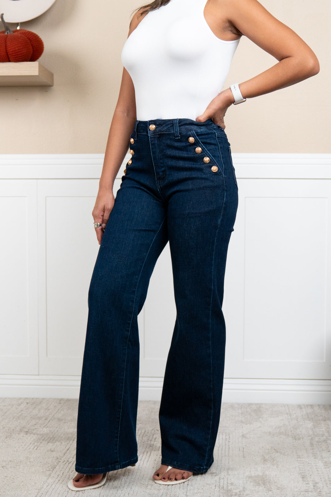 Gina High Waist Straight Leg Jeans – Flattering Women’s Denim Pants