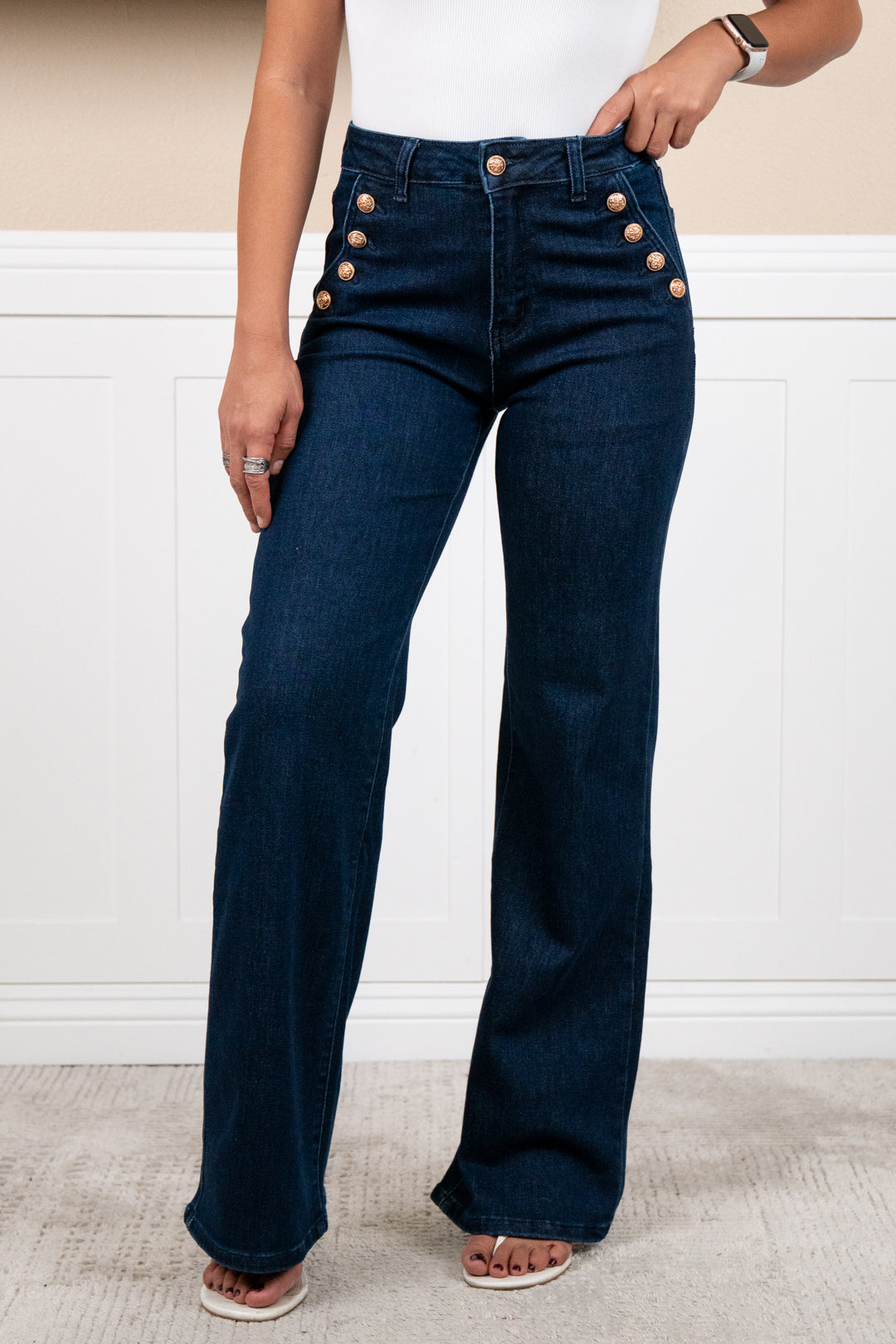 Gina High Waist Straight Leg Jeans – Flattering Women’s Denim Pants