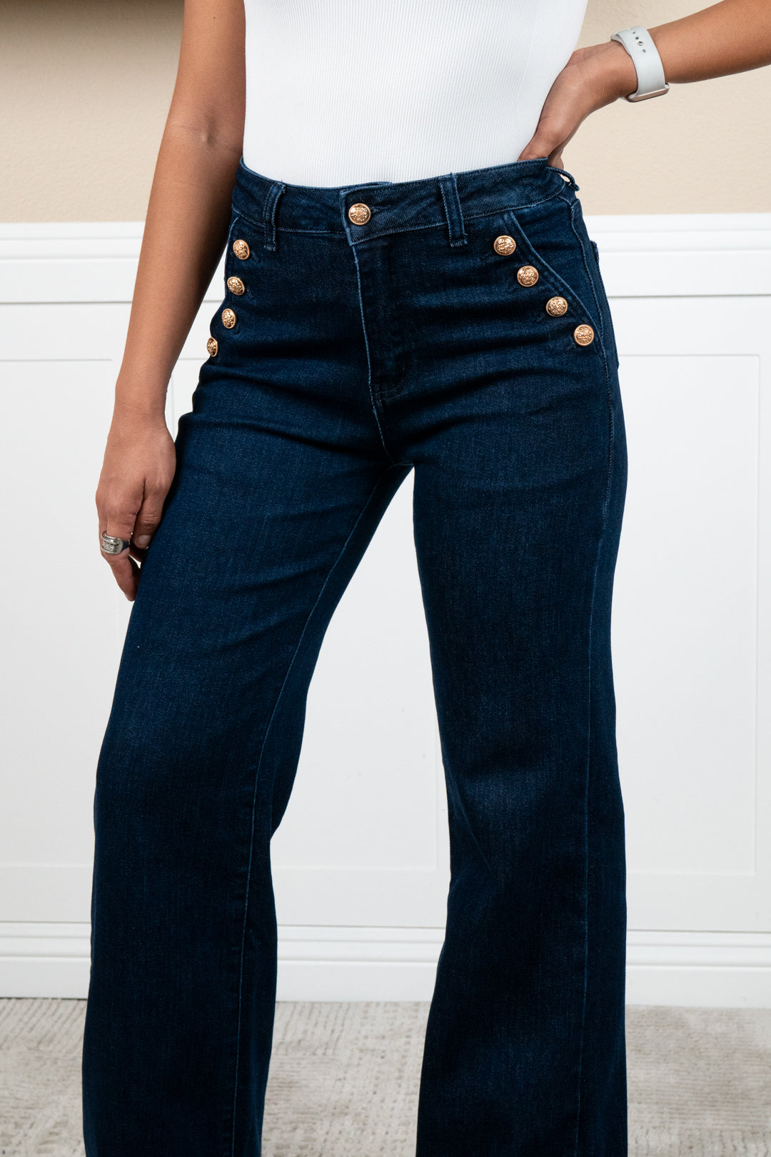 Gina High Waist Straight Leg Jeans – Flattering Women’s Denim Pants