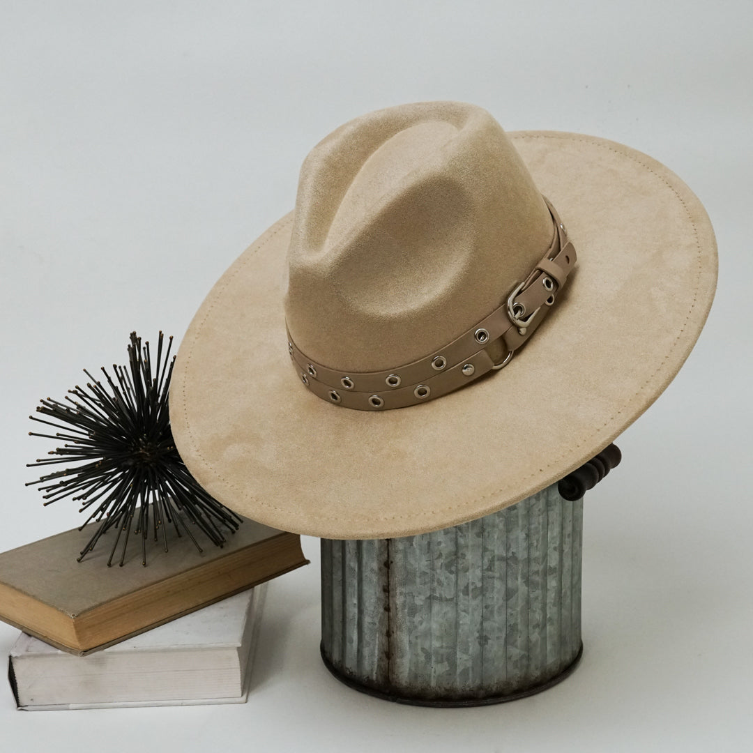 Stevie Buckle Strap Fedora Hat