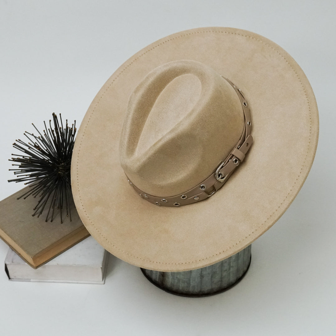 Stevie Buckle Strap Fedora Hat