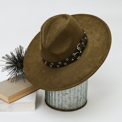 Stevie Buckle Strap Fedora Hat