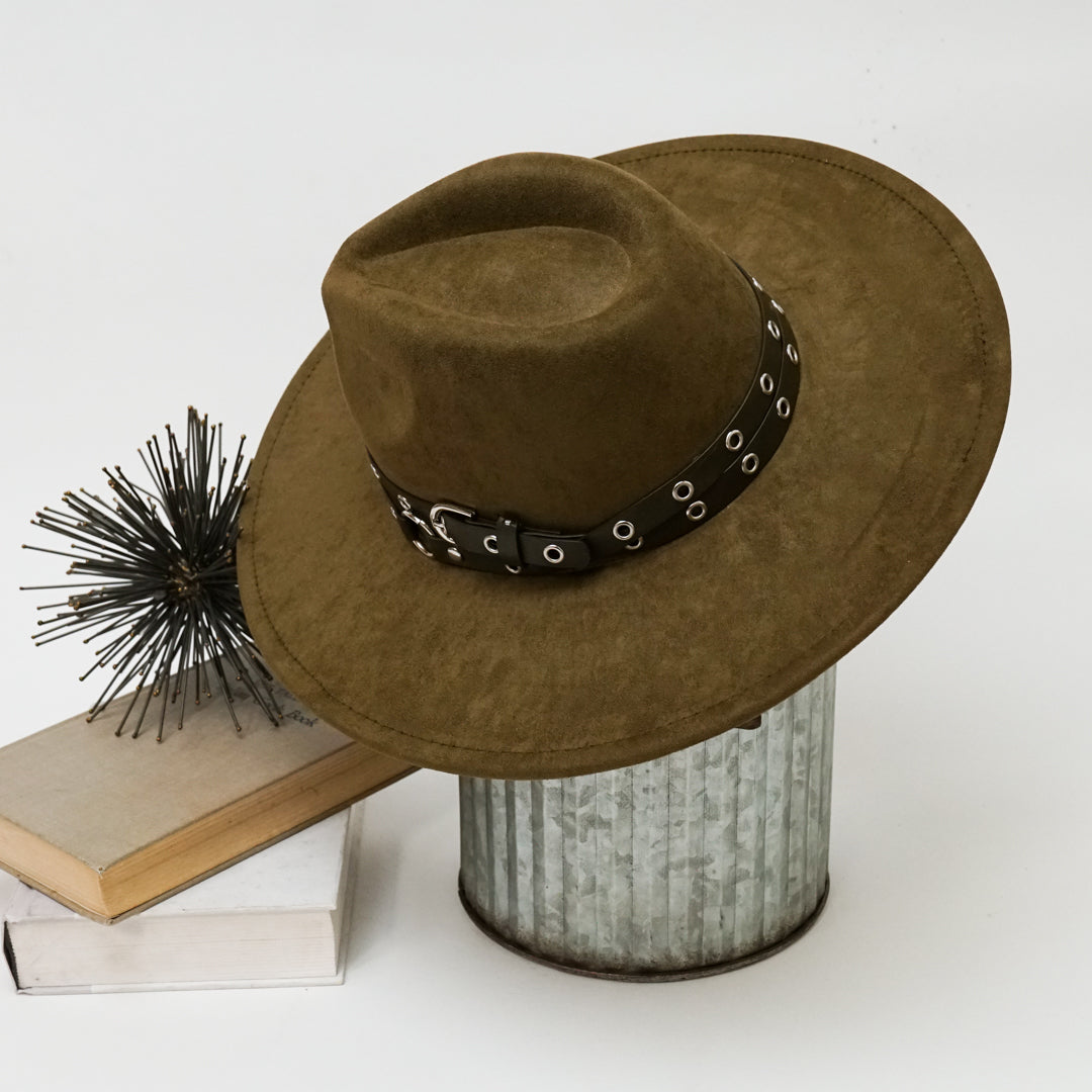 Stevie Buckle Strap Fedora Hat