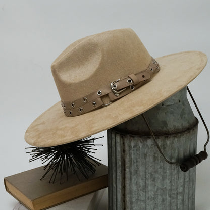 Stevie Buckle Strap Fedora Hat