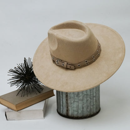 Stevie Buckle Strap Fedora Hat