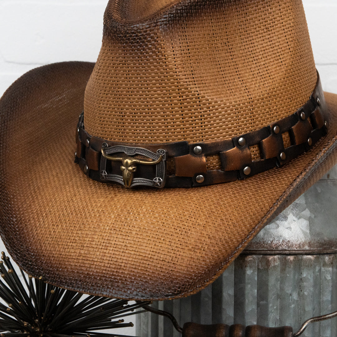 Taylor stampede cowboy straw hat