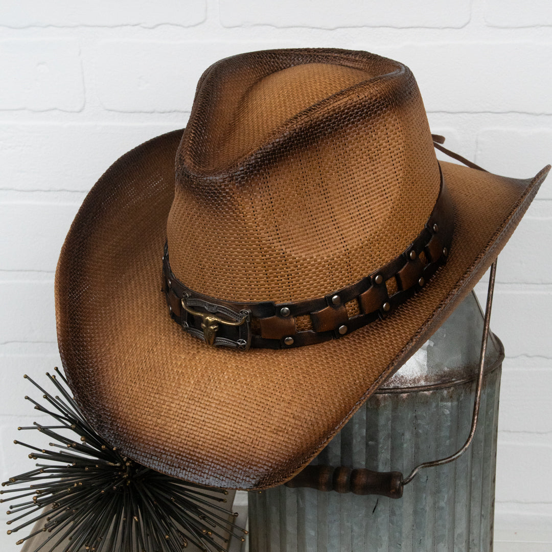 Taylor stampede cowboy straw hat